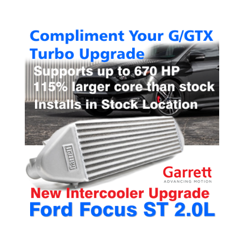 Intercooler, NEW Garrett PowerMax upgrade for 2012+ Ford Focus ST 2.0L Ecoboost, P/N 880736-6001